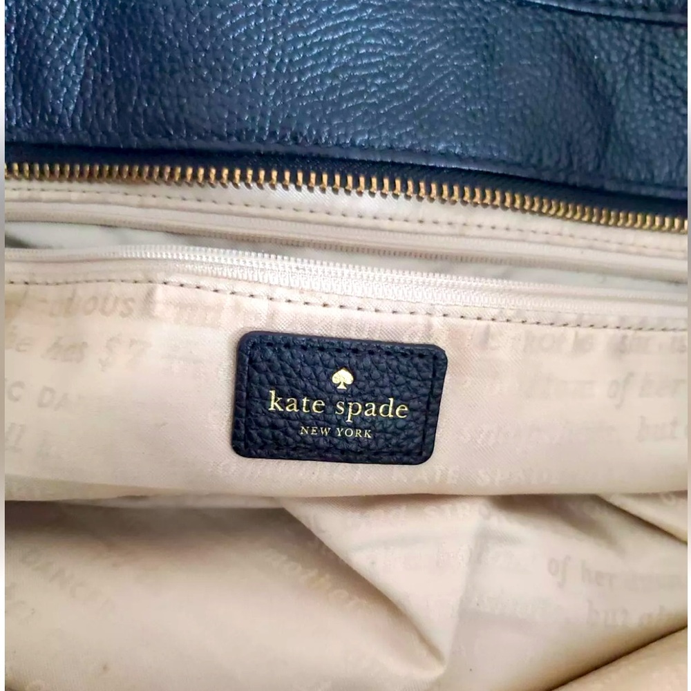 Kate Spade Black Pebble Leather Shoulder Bag - Picture 10 of 12